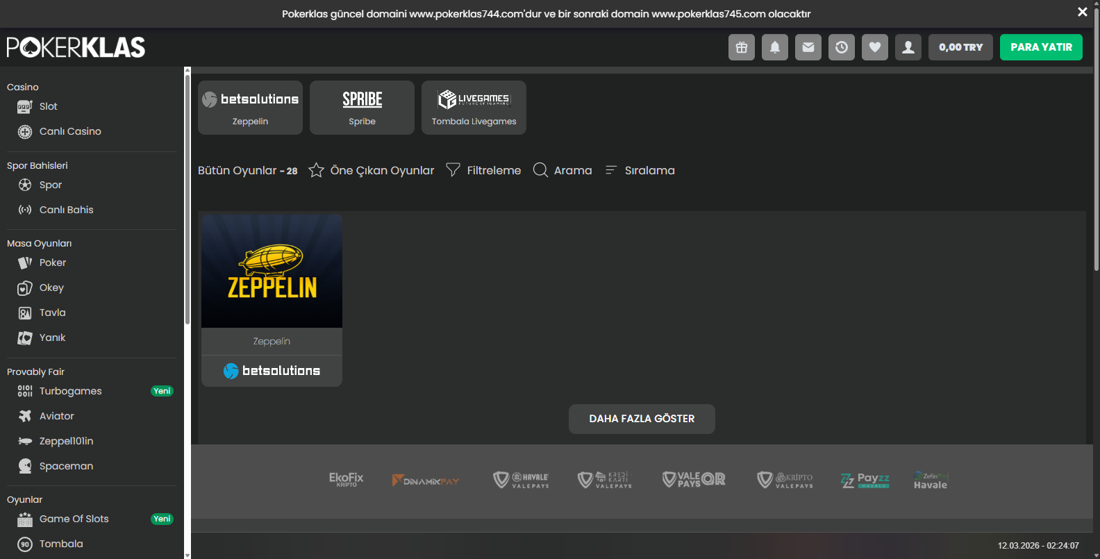 Pokerklas Kayıp Bonusu