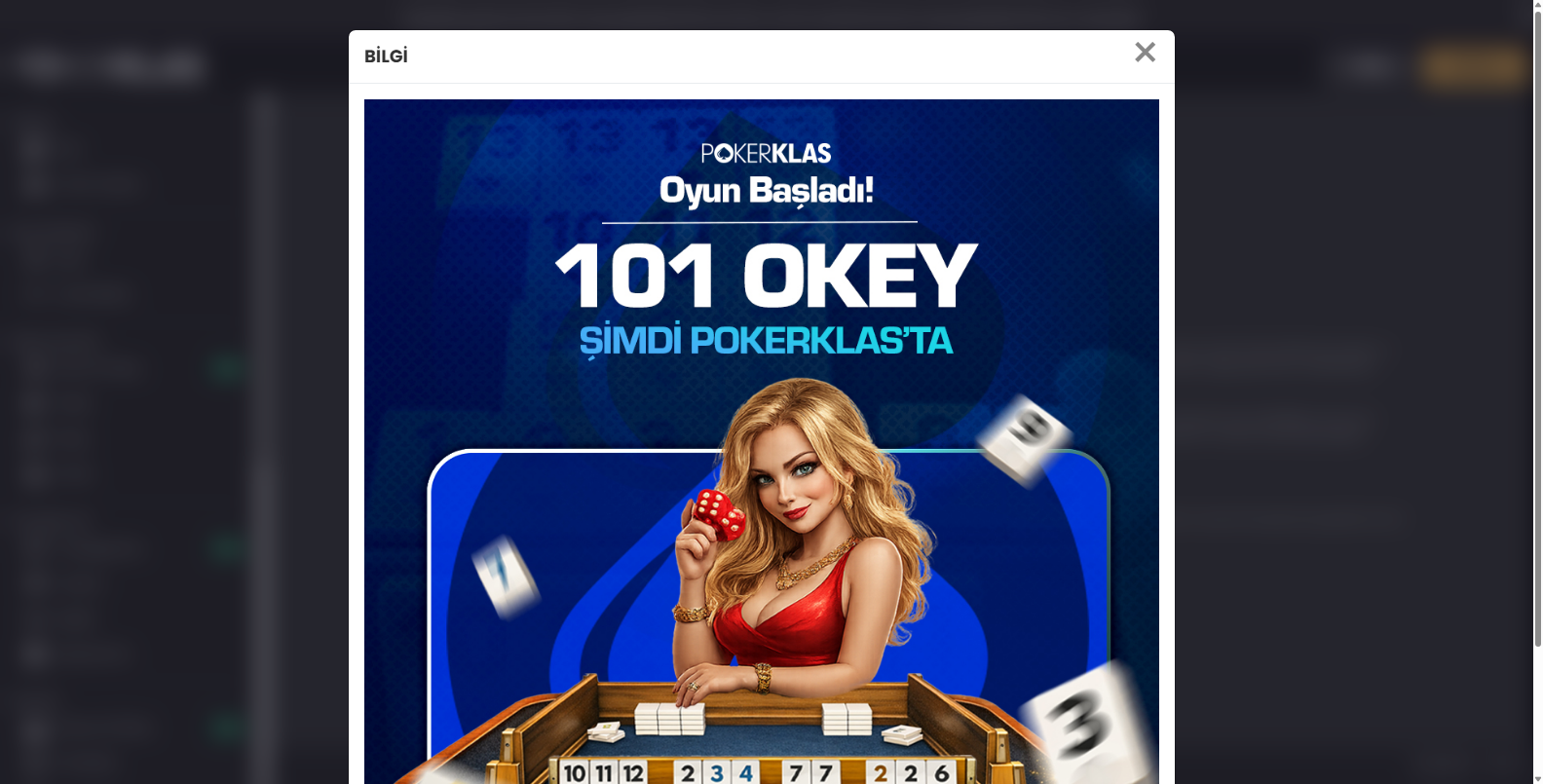 Pokerklas Şifre Güncelleme